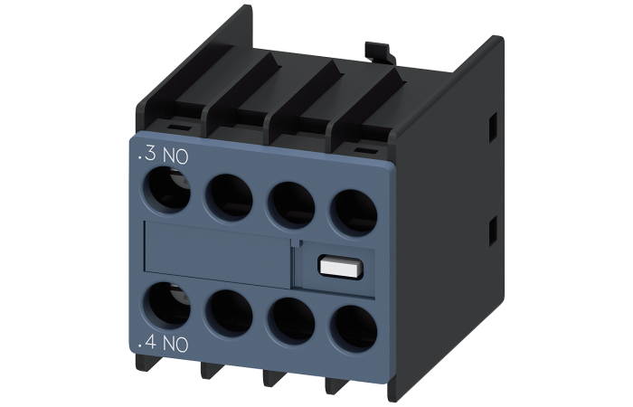 Blok styków pomocniczych 1NO Montaż czołowy do styczników wlk. S00 do S3 Przyłącze śrubowe | 3RH2911-1HA10 Siemens