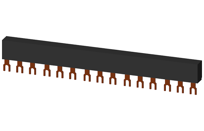 Szyna zbiorcza 3-fazowa, podziałka 45mm, dla 5 wyłączników | 3RV1915-1DB Siemens