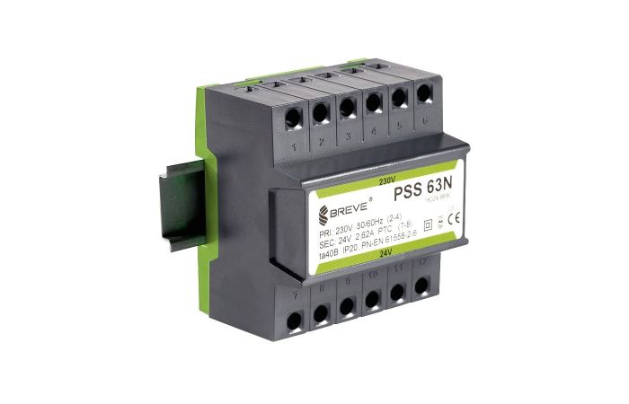 Transformator PSS 50VA 230/24V na TS35 IP30 | 16024-9994 Breve-Tufvassons