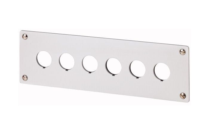Płyta czołowa do montażu podtynkowego 6-otworowa, M22-E6 RMQ-Titan M22 | 216547 Eaton