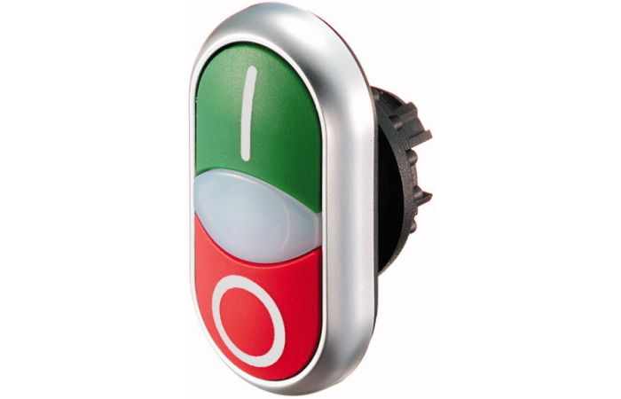 Napęd przycisków podwójnych z samopowrotem, M22-DDL-GR-X1/X0 RMQ-Titan | 216700 Eaton