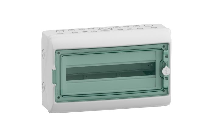 Rozdzielnica modułowa natynkowa 1x18 IP65 MRV-1-18-NT-T drzwi transparentne, Mureva (dawna Kaedra) | 13432 Schneider Electric