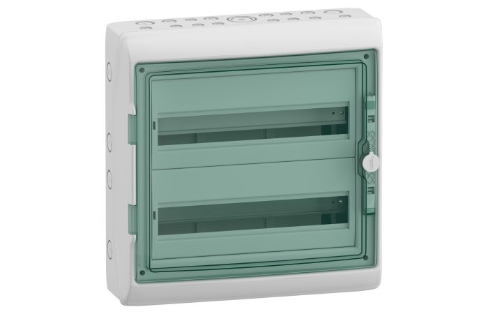 Rozdzielnica modułowa natynkowa 2x18 IP65 MRV-2-18-NT-T drzwi transparentne, Mureva (dawna Kaedra) | 13434 Schneider Electric