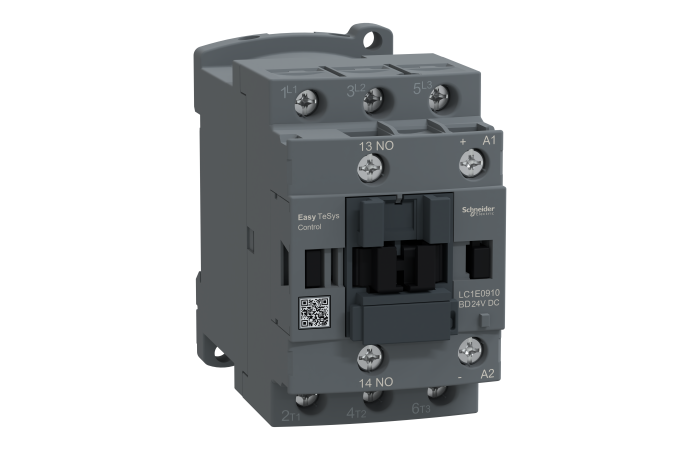 Stycznik mocy TeSys Easy 9A 3P 4kW 24V DC 1NO AC-3 | LC1E0910BD Schneider Electric