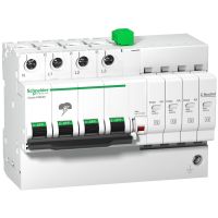 Ogranicznik przepięć iQuick PRD20r 3P+N 264V ze zdalnym przeniesieniem, Acti 9 | A9L16297 Schneider Electric