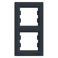 Ramka podwójna, pionowa, antracyt, Asfora | EPH5810271 Schneider Electric