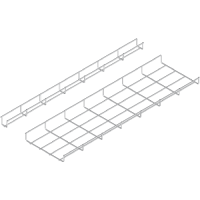 Korytko siatkowe z łącznikiem zatrzaskowym zgrzewanym KDSZ150H60/3 (3m) | 940115 Baks