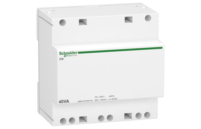 Modułowy transformator bezpiecznikowy iTR 230V 50-60 Hz wyjście 12-24V 40VA | A9A15220 Schneider Electric