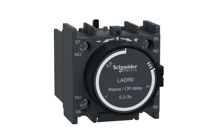 Blok styków pomocniczych opóźniających 1NO+1NC zaciski śrubowe, TeSys K, D | LADR0 Schneider Electric
