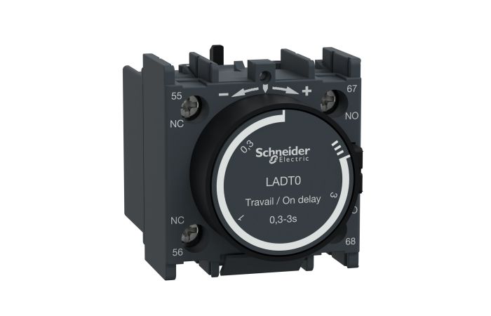 Blok styków pomocniczych opóźniających 1NO+1NC zaciski śrubowe, TeSys K, D | LADT0 Schneider Electric