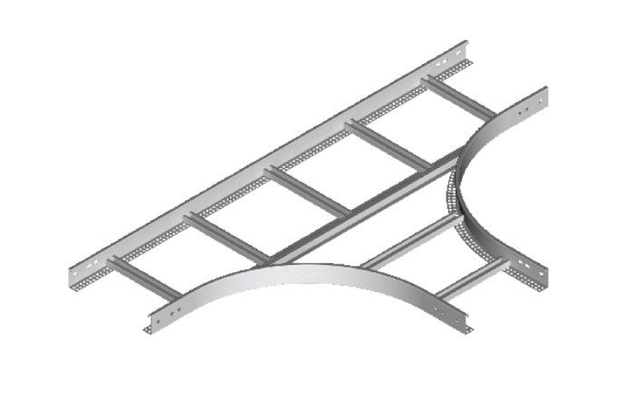 Trójnik drabinki TDC200H60N, gr.blachy 2,0mm | 467320 Baks