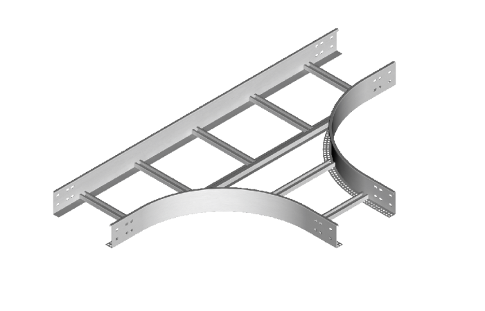 Trójnik drabinki TDC600H100N, gr.blachy 2,0mm | 492160 Baks