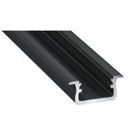 Profil B wpuszczany 1m czarny anodowany AL-PROFIL B 9,3x21mm GXLP746 | 10-0022-10 LED Labs
