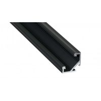 Profil C kątowy 1m czarny anodowany AL-PROFIL C 16,6x23,3mm GXLP751 | 10-0032-10 LED Labs