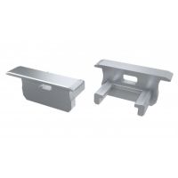 Zaślepka z otworem płaska inox EC-PROFIL do profilu B GXLP974 | 12-0153-00 LED Labs