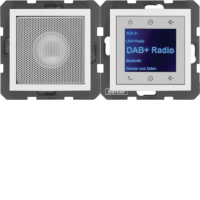 Radio Touch B.x DAB+, Bluetooth z głośnikiem biały połysk | 30808989 Hager
