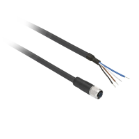 Złącze żeńskie M8 proste 4-pinowe kabel 10m PUR | XZCP0941L10 Telemecanique Sensors