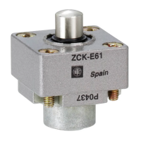 Głowica łącznika krańcowego ZCKE trzpień z końcówką metalową | ZCKE61 Telemecanique Sensors