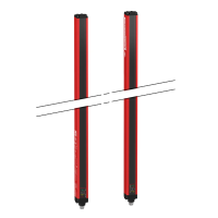 Kurtyna bezpieczeństwa typ 4 14 MM,DET. PALCA, 610 MM | XUSL4E14F061NS1 Telemecanique Sensors
