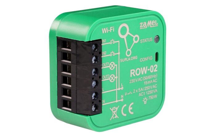 Odbiornik WI-FI dopuszkowy 2-kanałowy dwukierunkowy TYP: ROW-02 | SPL10000003 Zamel