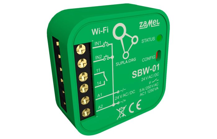 Sterownik bramowy WI-FI 1-kanałowy dwukierunkowy TYP: SBW-01 | SPL10000002 Zamel