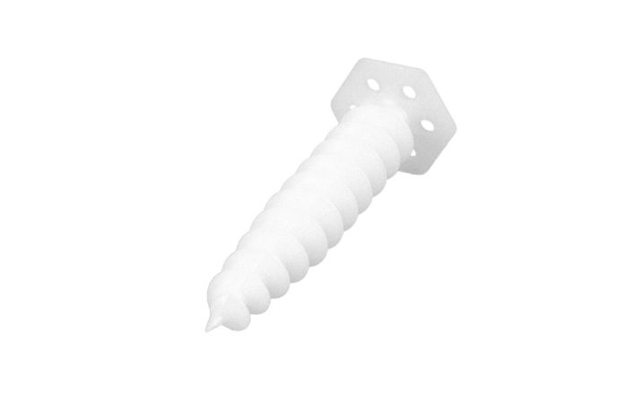 Wkręcany kołek do montażu w izolacji, z kluczem KWM-100 biały (4szt) | 22.198 Elektro-Plast Opatówek