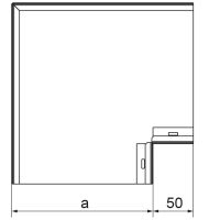 Kolano kanału KKN340H48, gr.blachy 1,0mm | 540734 Baks