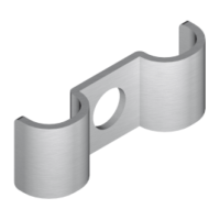 Uchwyt kabla UEF28, gr. blachy 2,0mm | 405628 Baks