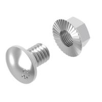 Śruba z łbem grzybkowym + nakrętka ząbkowana SGKM6x16 | 655061 Baks