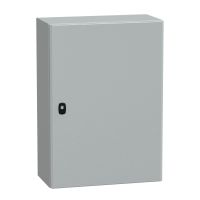 Obudowa wisząca Spacial S3D drzwi gładkie b/pł. mont 700x500x250,(WxSxG) IP66 IK10 RAL7035, Special | NSYS3D7525 Schneider Electric
