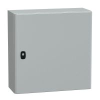 Obudowa wisząca Spacial S3D drzwi gładkie b/pł. mont 500x500x200 (WxSxG) IP66 IK10 RAL7035, Special | NSYS3D5520 Schneider Electric