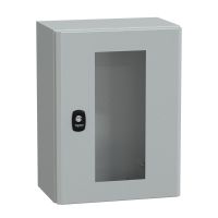 Obudowa Spacial S3D przezroczysta drzwi bez płyty montazowej 400x300x200 (WxSxG) IP66 IK08 RAL7035 | NSYS3D4320T Schneider Electric
