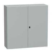 Obudowa Spacial S3D drzwi gładkie z płytą montażową 1200x1200x400 (WxSxG) IP55 IK10 RAL7035 | NSYS3D121240DP Schneider Electric