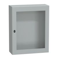 Obudowa Spacial S3D drzwi przezroczyste bez płyty montażowej 1000x800x300 (WxSxG) IP66 IK08 RAL7035 | NSYS3D10830T Schneider Electric