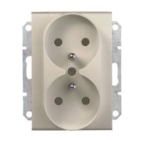 Gniazdo podwójne z/u 16A 250V satynowe, Sedna | SDN2800968 Schneider Electric