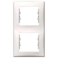 Ramka podwójna pionowa kremowa, Sedna | SDN5801123 Schneider Electric