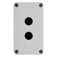 Pusta kaseta sterująca 2 otwory Fi-22mm szara 85x146mm plastikowa Harmony XAP | XAPA1120 Schneider Electric