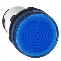 Wskaźnik świetlny Fi-22mm niebieski BA9s podstawa=250V zaciski śrubowe | XB7EV66P Schneider Electric