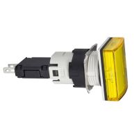 Lampka sygnalizacyjna żółta LED 12-24V prostokątny Harmony XB6 | XB6DV5BB Schneider Electric