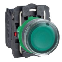 Przycisk płaski zielony LED 110-120V Harmony XB5 | XB5AW33G5 Schneider Electric