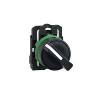 Przełącznik piórkowy Fi-22mm 2-pozycyjny stabilny 1NO czarny | XB5AD21 Schneider Electric