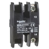 Blok styków Harmony XAC z samoczynnym powrotem, 2NO | XENC1131 Schneider Electric
