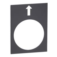 Tabliczka opisowa czarna prostokatna 30x40mm w lewo wolno | ZB2BY2910 Schneider Electric