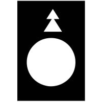 Tabliczka opisowa czarna prostokątna 30x40mm w lewo wolno-szybko | ZB2BY2912 Schneider Electric