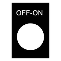 Etykieta wymiary 30x40mm czarna Harmony XAC | ZB2BY2367 Schneider Electric