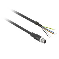Złącze wtykowe męskie M12 proste DŁ.1M 4PIN | XZCP1541L1 Telemecanique Sensors
