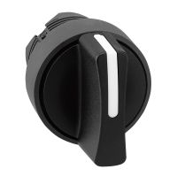 Główka przełącznika 3 pozycyjnego z samopowrotem czarny plastikowa Harmony XB5 | ZB5AD8 Schneider Electric