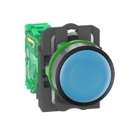 Nadajnik Fi-22mm niebieski bez oznaczenia okrągły plastikowy Harmony XB5 | ZB5RTA6 Schneider Electric