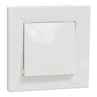 Łącznik jednobiegunowy z ramką 10AX250V zaciski bezgwintowe biały, Asfora | EPH0100121 Schneider Electric