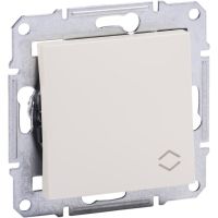 Łącznik schodowy bez ramki 10AX 250V zaciski bezgwintowe kremowy, Asfora | EPH0401423 Schneider Electric